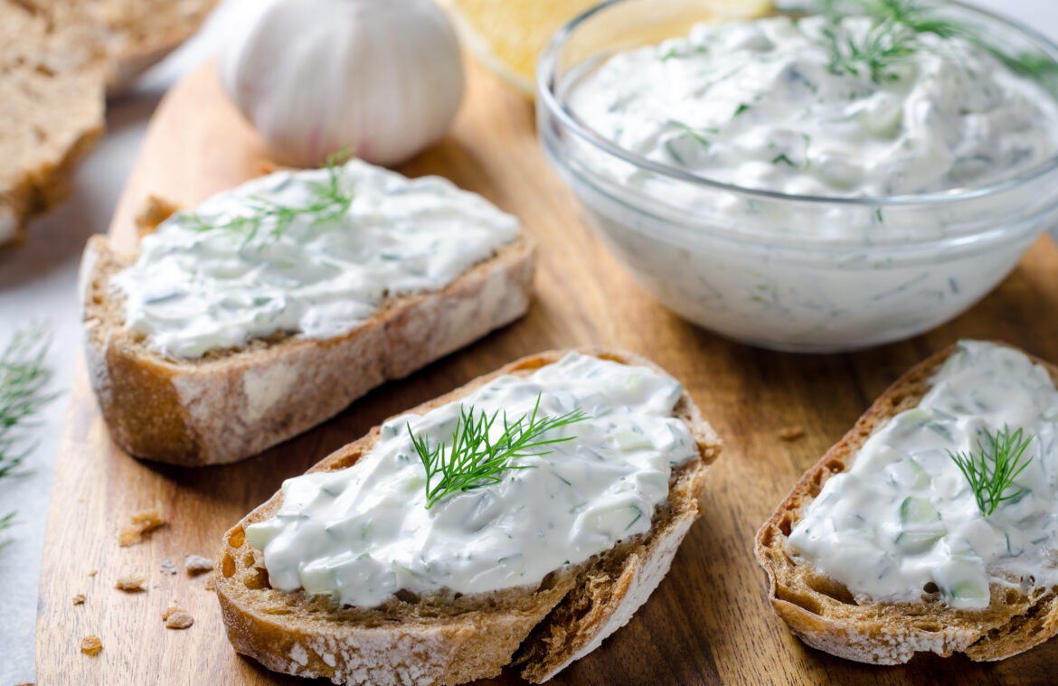 Tzatziki – The famous Greek yoghurt & garlic dip